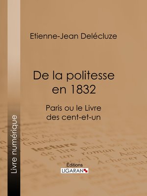 cover image of De la politesse en 1832